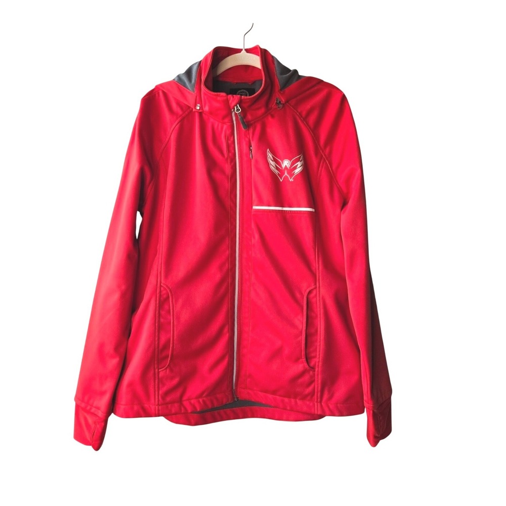 Hockey Washington‎ Capitals NHL Red Hooded Jacket L/G By G-III Sports